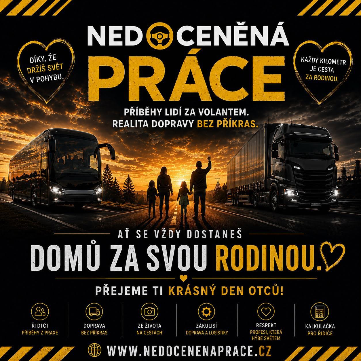 Den otců 2026 – Nedoceněná práce: Příběhy lidí za volantem