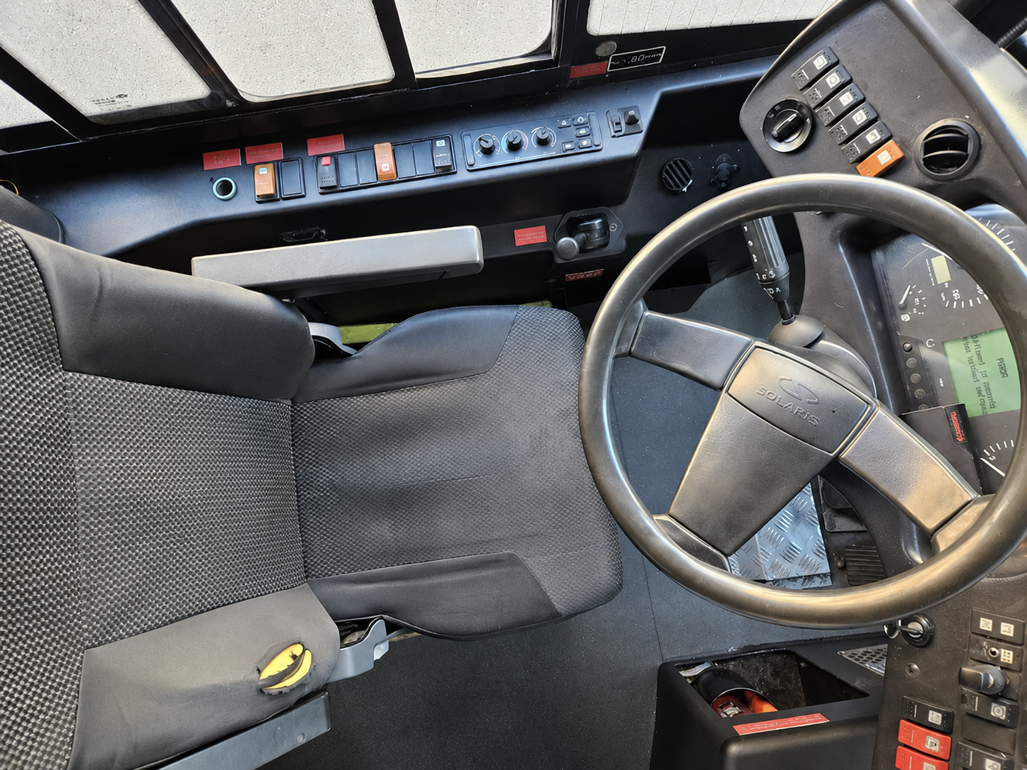 Revír řidiče – sedačka řidiče autobusu